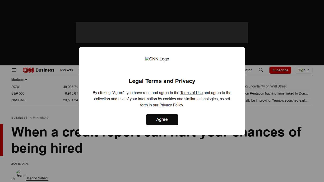 Background checks: When a credit report can hurt your chances of being hired CNN Business